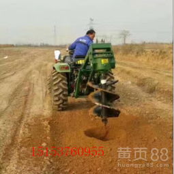 【大型车载式莳植挖坑机挖坑装备成套批发电线杆钻孔挖坑机】-
